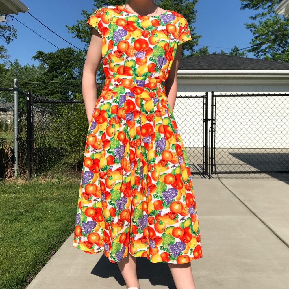Vintage Fruit Dress